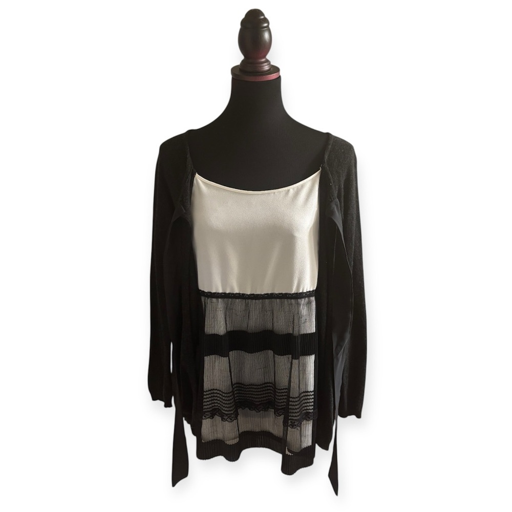 REBELQUEEN by Liu Jo Black and White Elegant Top